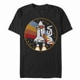 thumbnail image 1 of Men's NASA Rainbow Launch Graphic Tee Black X Large, 1 of 4