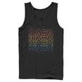 thumbnail image 1 of Men's NASA Rainbow Repeat Logo  Tank Top Black Small, 1 of 4