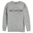 thumbnail image 1 of Men's NASA Red White And Blue Banner Logo  Sweatshirt Athletic Heather 2X Large, 1 of 3