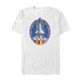 thumbnail image 1 of Men's NASA Retro Rocket Emblem  Graphic Tee White Large, 1 of 4