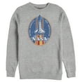 thumbnail image 1 of Men's NASA Retro Rocket Emblem  Sweatshirt Athletic Heather X Large, 1 of 3
