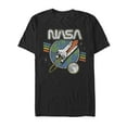 thumbnail image 1 of Men's NASA Retro Rocket Launch  Graphic Tee Black Medium, 1 of 4