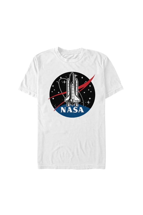 Men's NASA Rocket Logo Graphic Tee White 2X Large