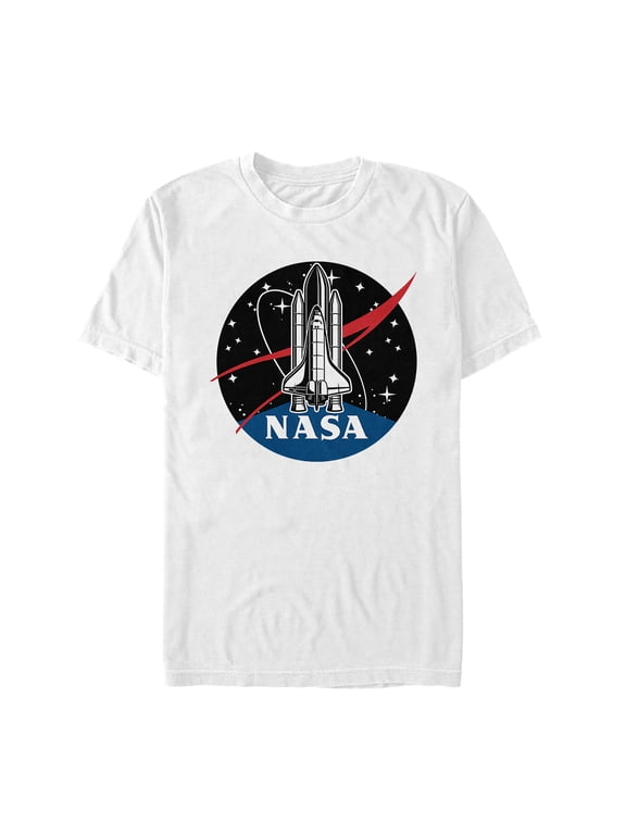 Men's NASA Rocket Logo Graphic Tee White 3X Large