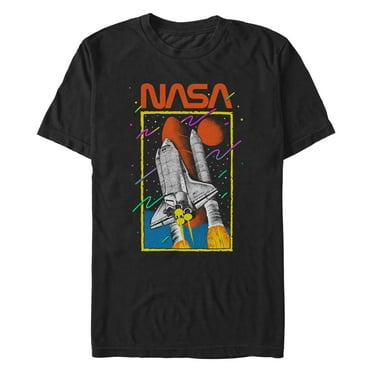 Men's NASA Rocket Retro Logo  Graphic T-Shirt