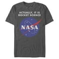 thumbnail image 1 of Men's NASA Rocket Science Logo  Graphic Tee Charcoal Heather Large, 1 of 4