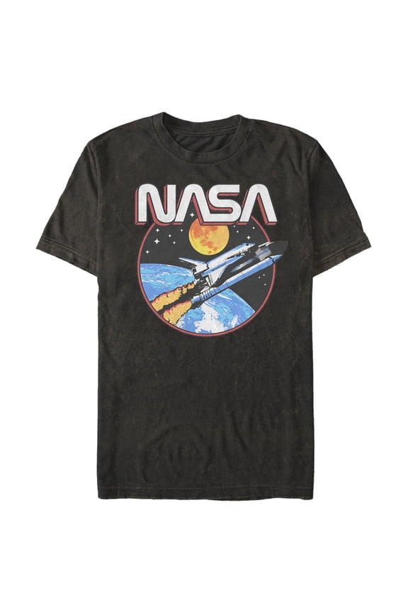 Men's NASA Shuttle Journey Graphic Tee Black Small