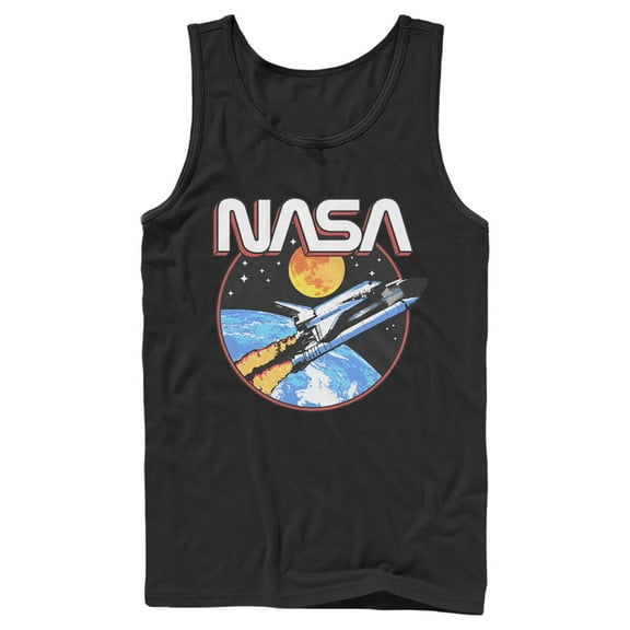Men's NASA Shuttle Journey  Tank Top Black 2X Large