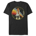 thumbnail image 1 of Men's NASA Shuttle Launch Into Rainbow Graphic Tee Black Small, 1 of 4