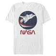 thumbnail image 1 of Men's NASA Shuttle Three Color Swoosh Circle  Graphic Tee White 3X Large, 1 of 4