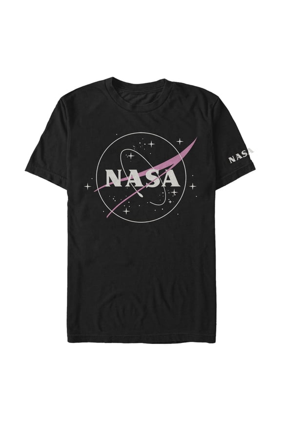 Men's NASA Simple Logo  Graphic Tee Black 3X Large