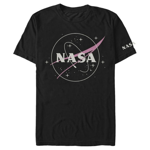 Men's NASA Simple Logo Graphic Tee Black Large