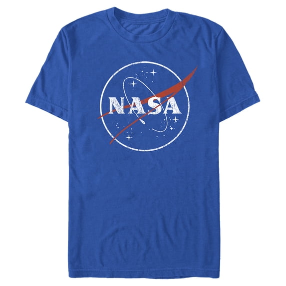 Men's NASA Sleek Logo Graphic Tee Royal Blue 3X Large