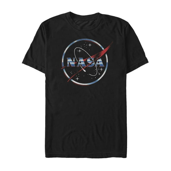 Men's NASA Space Logo  Graphic Tee Black 4X Large