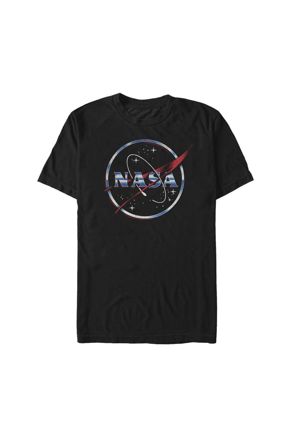 Men's NASA Space Logo Graphic Tee Black Medium