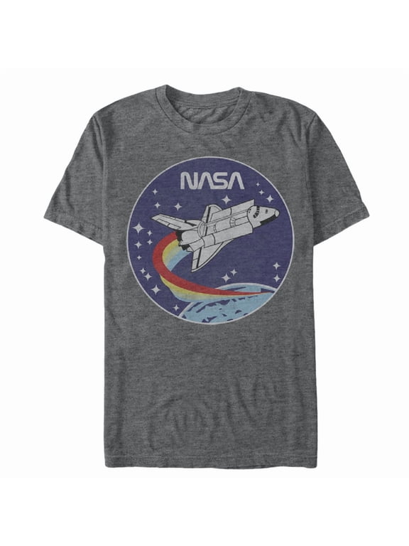 Men's NASA Space Rocket Graphic Tee Charcoal Heather Large
