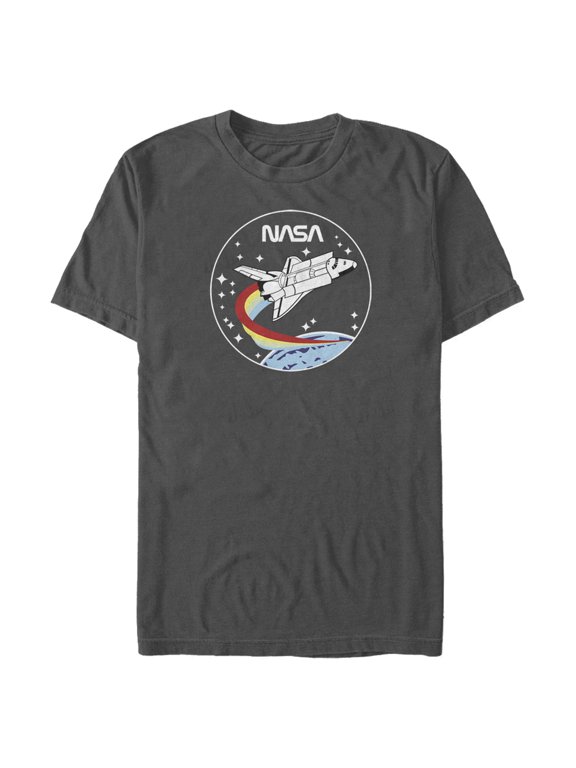 Men's NASA Space Rocket Graphic Tee Charcoal Medium