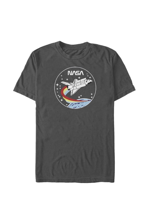 Men's NASA Space Rocket Graphic Tee Charcoal Small