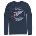 thumbnail image 1 of Men's NASA Space Rocket  Long Sleeve Shirt Navy Blue X Large, 1 of 3