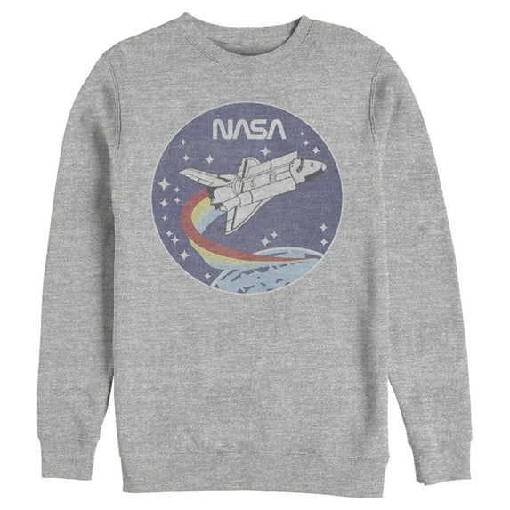 Men's NASA Space Rocket Sweatshirt Athletic Heather Small