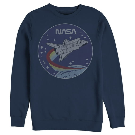 Men's NASA Space Rocket Sweatshirt Navy Blue X Large