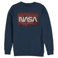 thumbnail image 1 of Men's NASA Space Shuttle Blast Off Text Over Lay  Sweatshirt Navy Blue X Large, 1 of 3