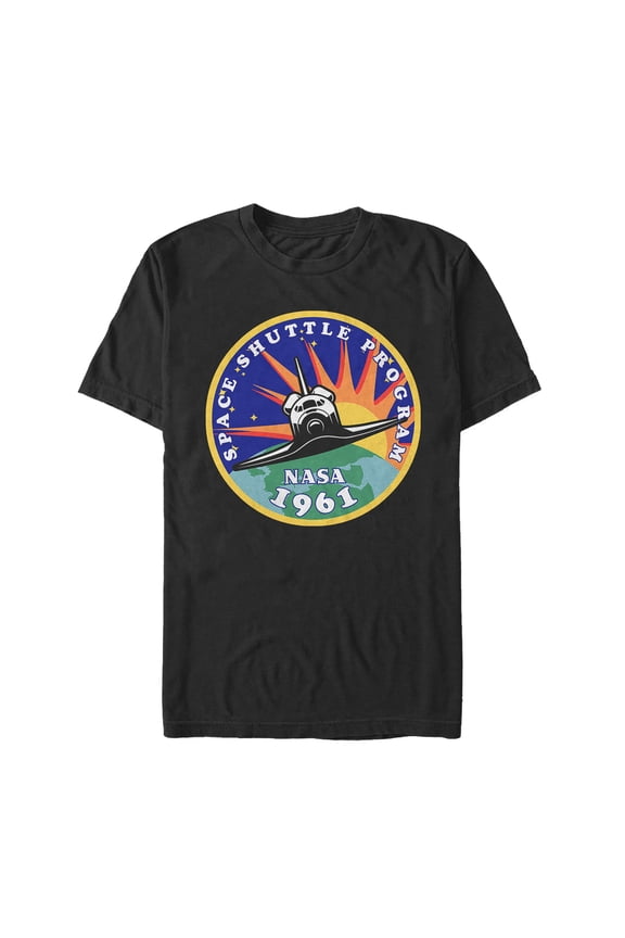 Men's NASA Space Shuttle Program 1961 Graphic Tee Black Small