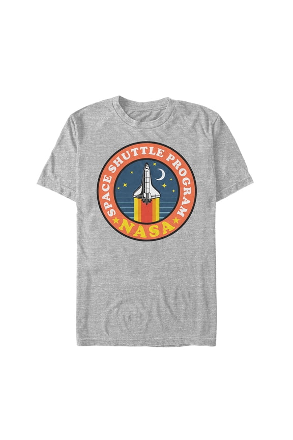 Men's NASA Space Shuttle Program Graphic Tee Athletic Heather Large