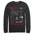 thumbnail image 1 of Men's NASA Space Shuttle Schematic Details  Long Sleeve Shirt Black 2X Large, 1 of 3