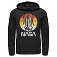 thumbnail image 1 of Men's NASA Sunset Retro Launch Pull Over Hoodie Black X Large, 1 of 3