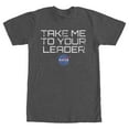 thumbnail image 1 of Men's NASA Take Me To Your Leader  Graphic Tee Charcoal Heather 3X Large, 1 of 4