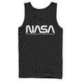 thumbnail image 1 of Men's NASA Text Simple Logo  Tank Top Black 2X Large, 1 of 4