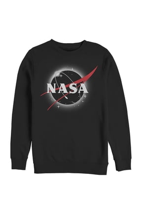 Men's NASA Total Eclipse Logo Sweatshirt Black Small