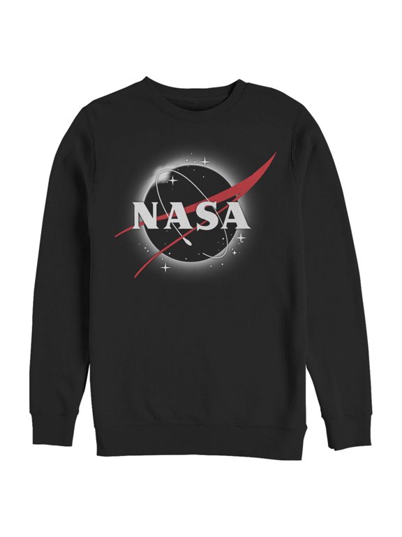 Men's NASA Total Eclipse Logo Sweatshirt Black Small
