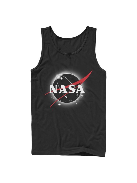 Men's NASA Total Eclipse Logo Tank Top Black Medium