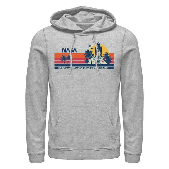Men's NASA Tropical Retro Logo Pull Over Hoodie