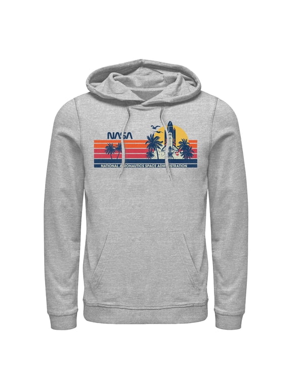 Men's NASA Tropical Retro Logo Pull Over Hoodie