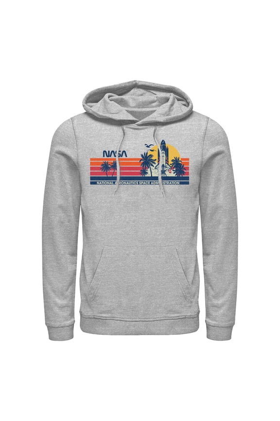 Men's NASA Tropical Retro Logo Pull Over Hoodie