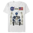thumbnail image 1 of Men's NASA U.S.A. Astronaut Suit Costume  Graphic Tee White 3X Large, 1 of 4