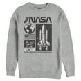 thumbnail image 1 of Men's NASA Vintage Panels Sweatshirt Athletic Heather Small, 1 of 3
