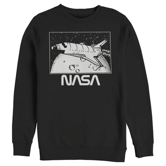 Men's NASA Vintage Shuttle Frame Sweatshirt Black Small