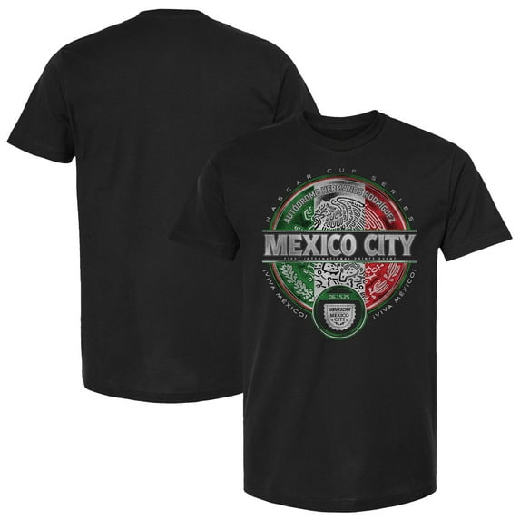 Men's NASCAR Black Mexico City Race Heritage T-Shirt