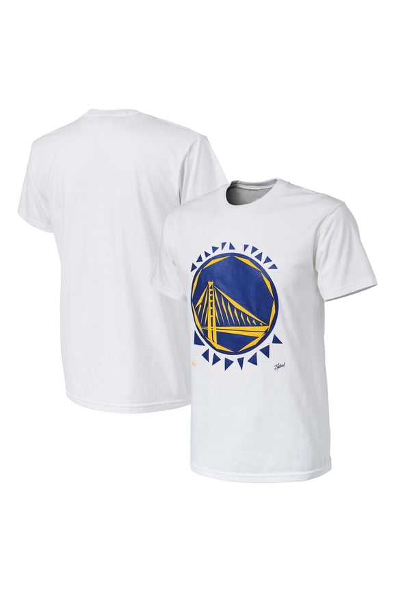 Men's NBA x Naturel White Golden State Warriors No Caller ID T-Shirt