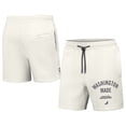 thumbnail image 1 of Men's NBA x Staple Cream Washington Wizards Heavyweight Fleece Shorts, 1 of 3