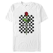 Men's NEFF Checkered Rose Graphic Tee White 2X Large