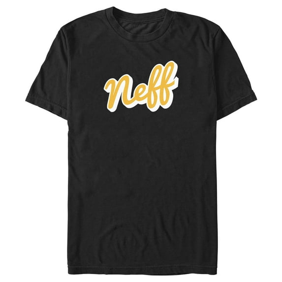 Men's NEFF Classic Yellow Script Logo Graphic T-Shirt