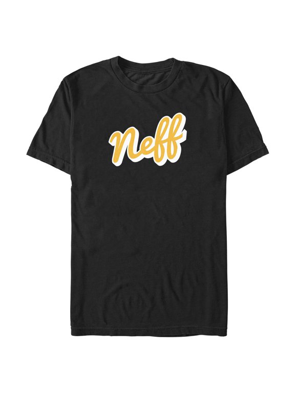 Men's NEFF Classic Yellow Script Logo Graphic T-Shirt