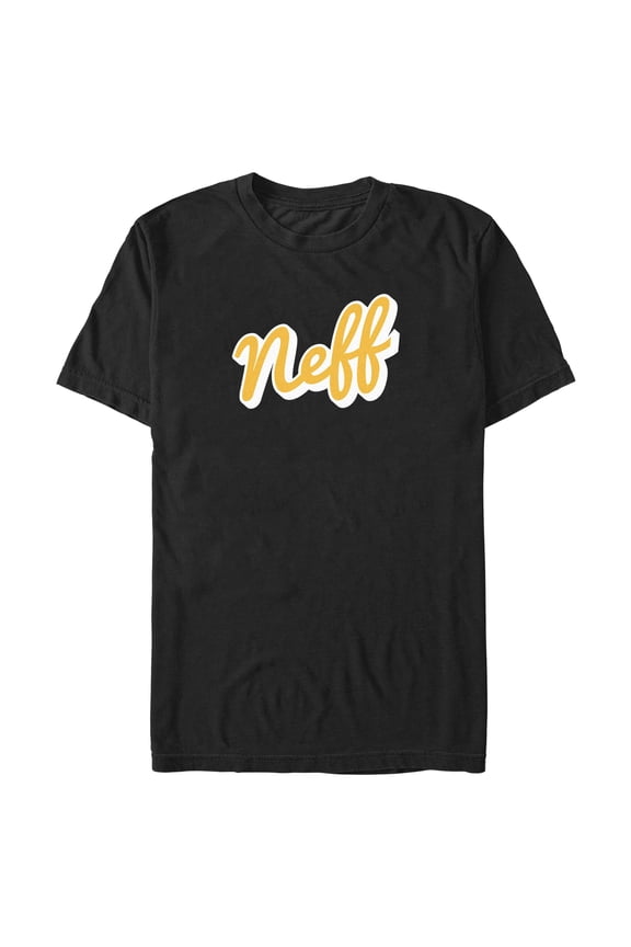 Men's NEFF Classic Yellow Script Logo Graphic T-Shirt