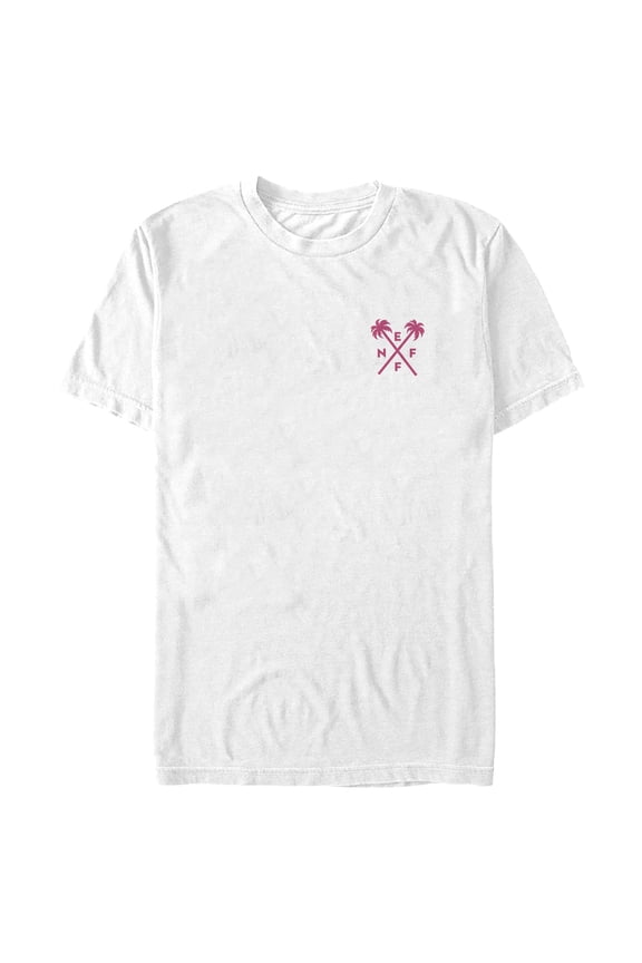 Men's NEFF Crisscross Palm Tree Badge Graphic Tee White X Large