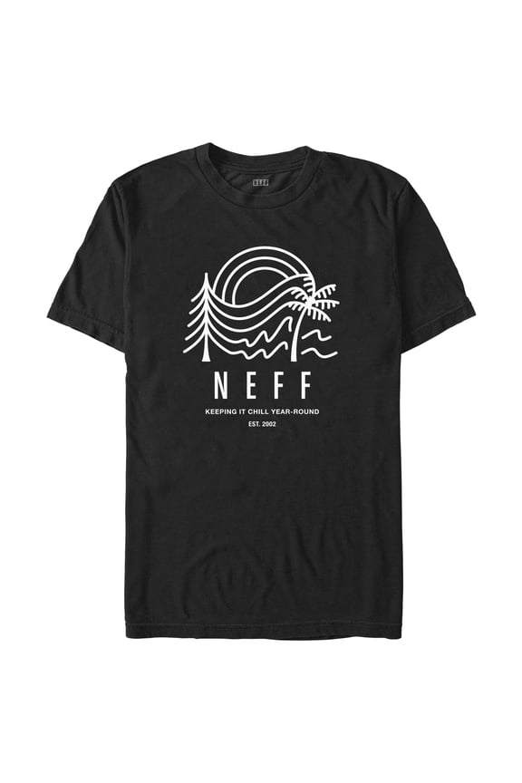 Men's NEFF Keeping It Chill Year-Round Graphic Tee Black Medium